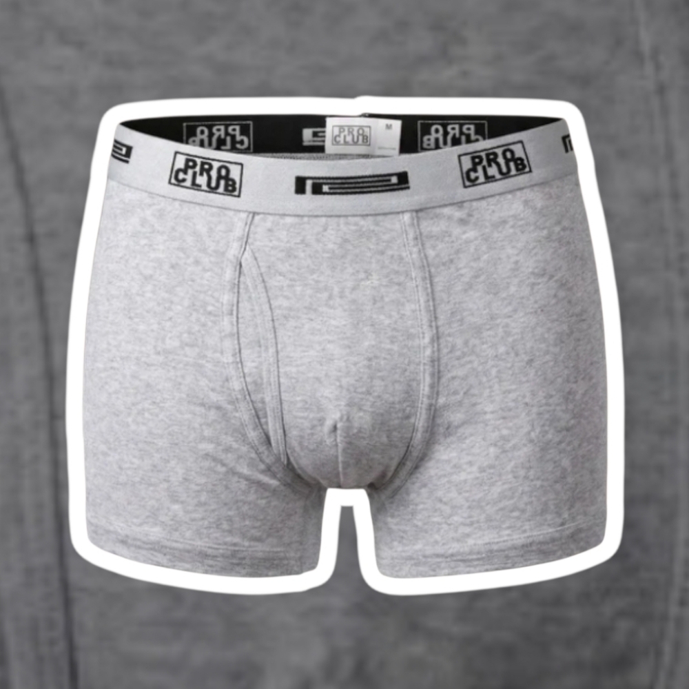 (NWT) PROCLUB Men's 2-Pack Comfort Soft Cotton Boxer Briefs - Large